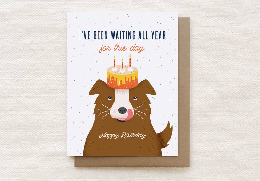 Quirky Paper Co. - Wholesale Birthday Card - I've Been Waiting All Year For This Day - Birthday Card0