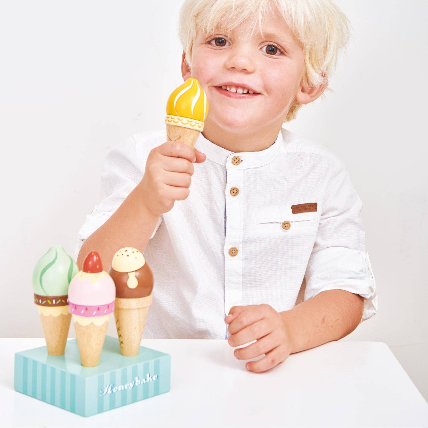 Le Toy Van, Inc. - Wholesale Toy Set - Kids - Wooden Ice Cream Cones Set5