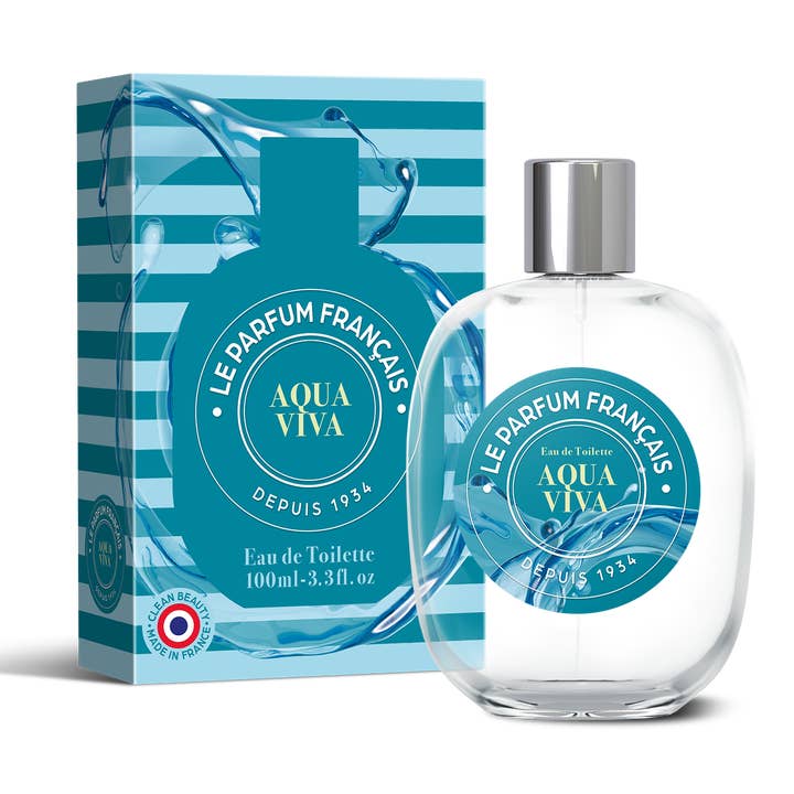 AQUA VIVA Eau de Toilette 3.3 floz (100ml) for wholesale by Le Parfum Français - Distributed by Scents of Europe