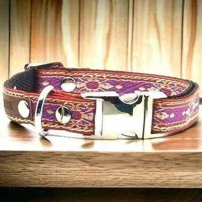 Opulent Paws Personalised Cotton Couture Dog Collar for wholesale by Finnigan