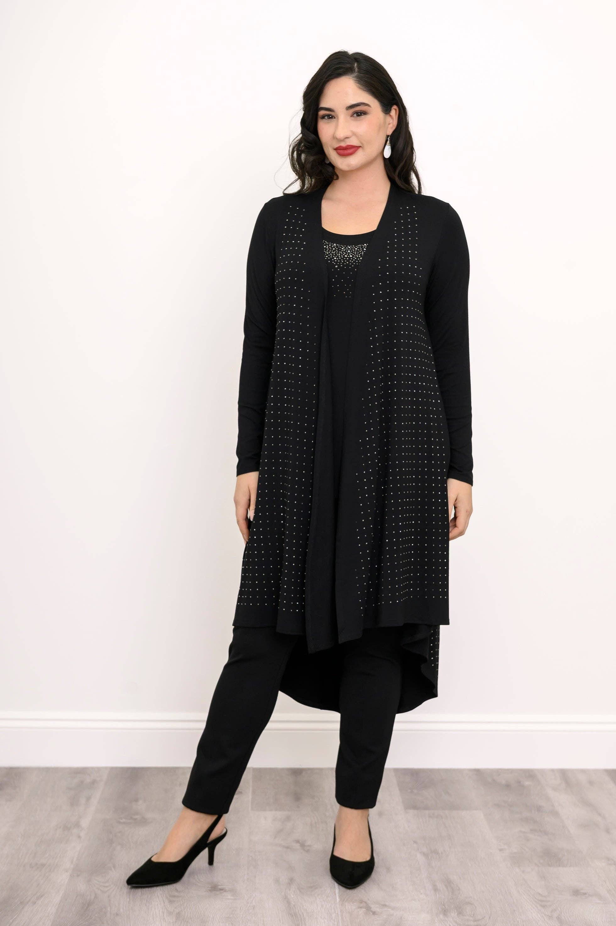 Blue Sky Clothing Co LLC – wholesale Jacka - Dam – Priscilla Jacka, Svart Diamant, Bambu2