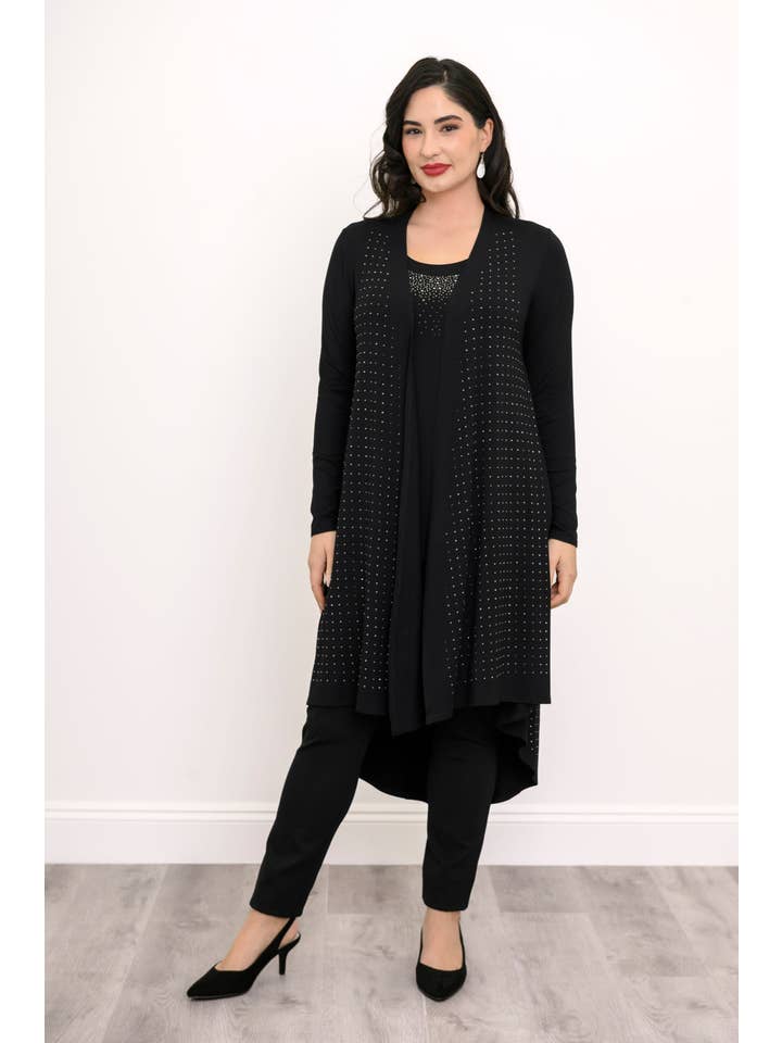 Blue Sky Clothing Co LLC – wholesale Jacka - Dam – Priscilla Jacka, Svart Diamant, Bambu2