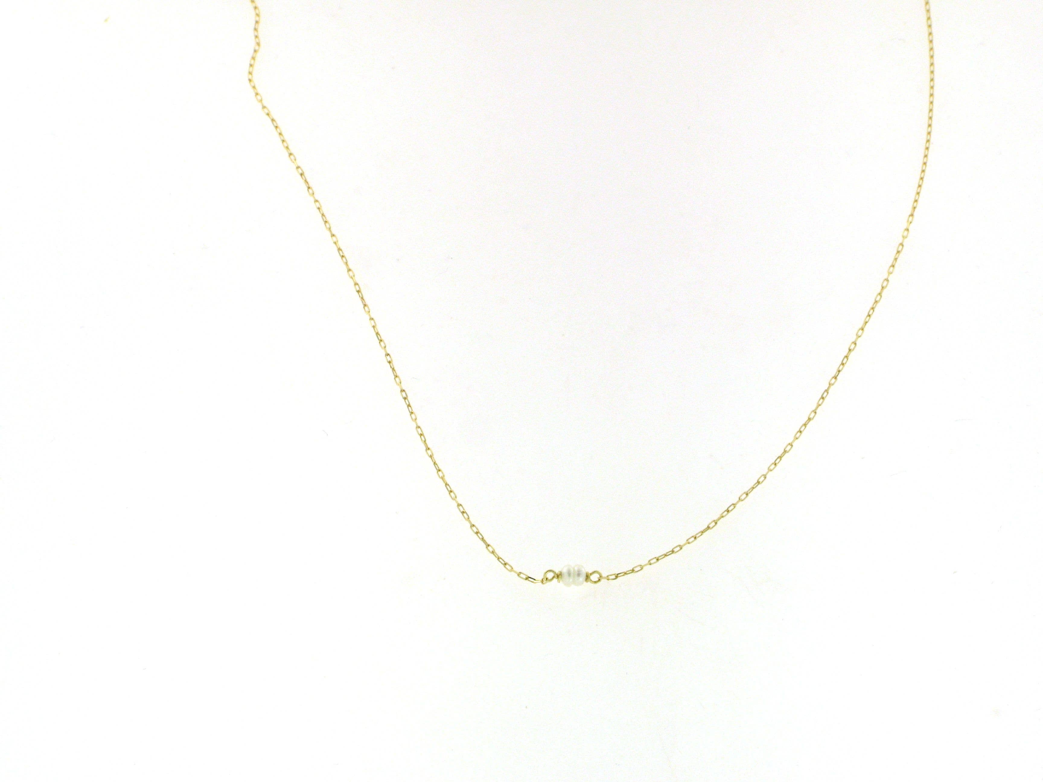18K gold necklace, pearls necklace, minimalist necklace. for wholesale on Faire2