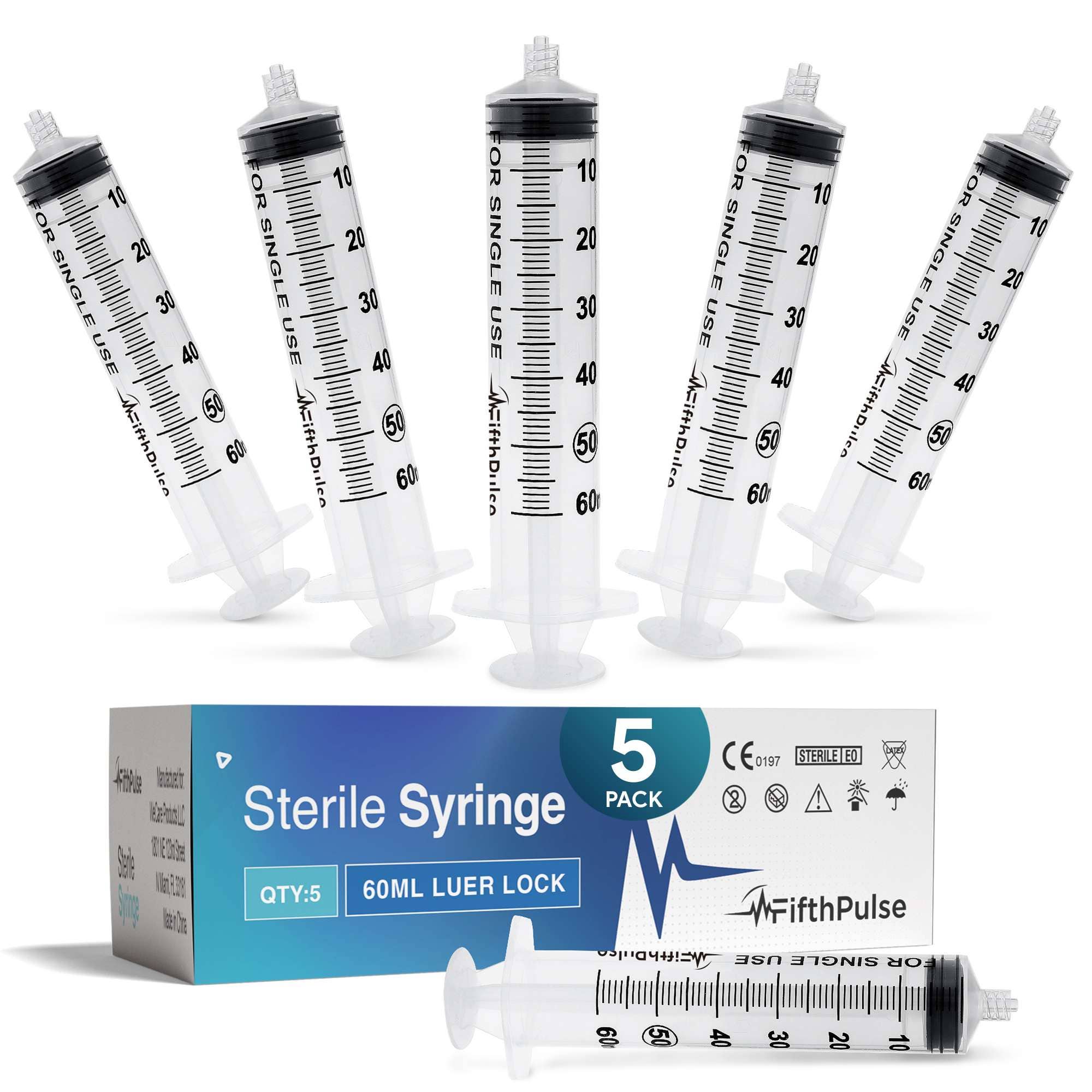 ShopHomeMed - Wholesale Measuring Cup - 60 ml Syringes - 5 Pack0