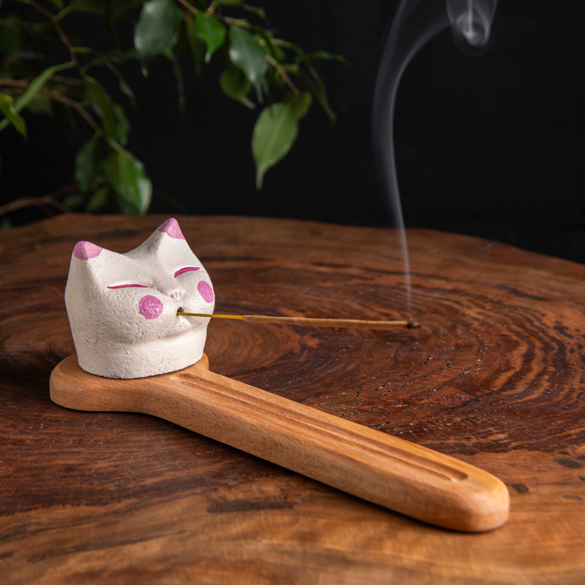 Troy Touch - Wholesale Incense Holder - Tabby Cat Incense Holder, Handmade Incense Holder1