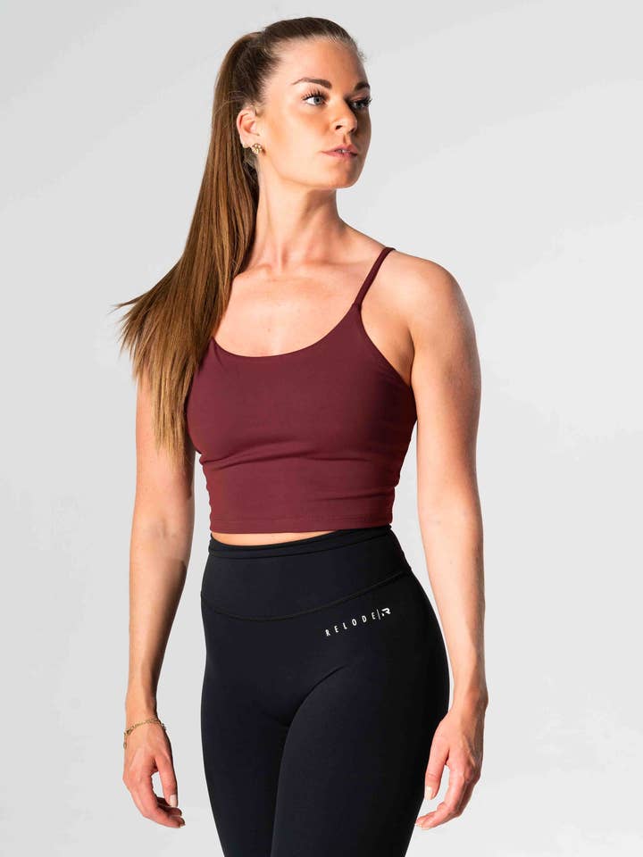 Core Crop Top - Red for wholesale by Relode AB