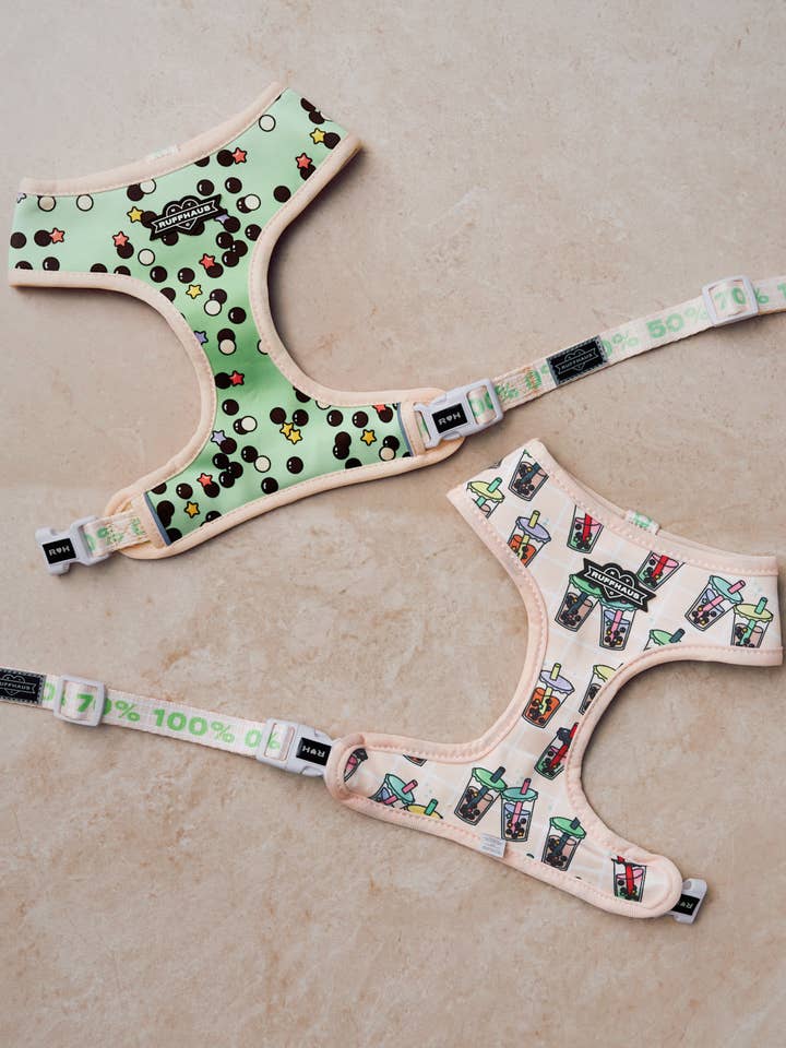 Matcha Boba vändbar sele för wholesale av Ruffhaus NYC