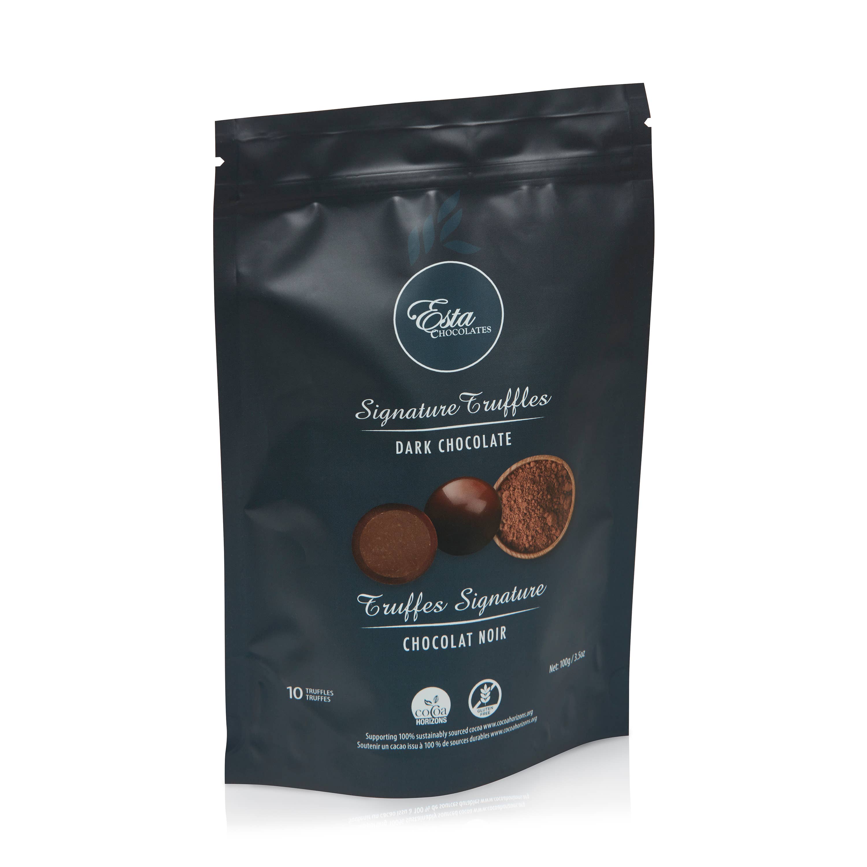Esta Chocolates - Wholesale Chocolate - Dark Chocolate Truffle Pouch 1