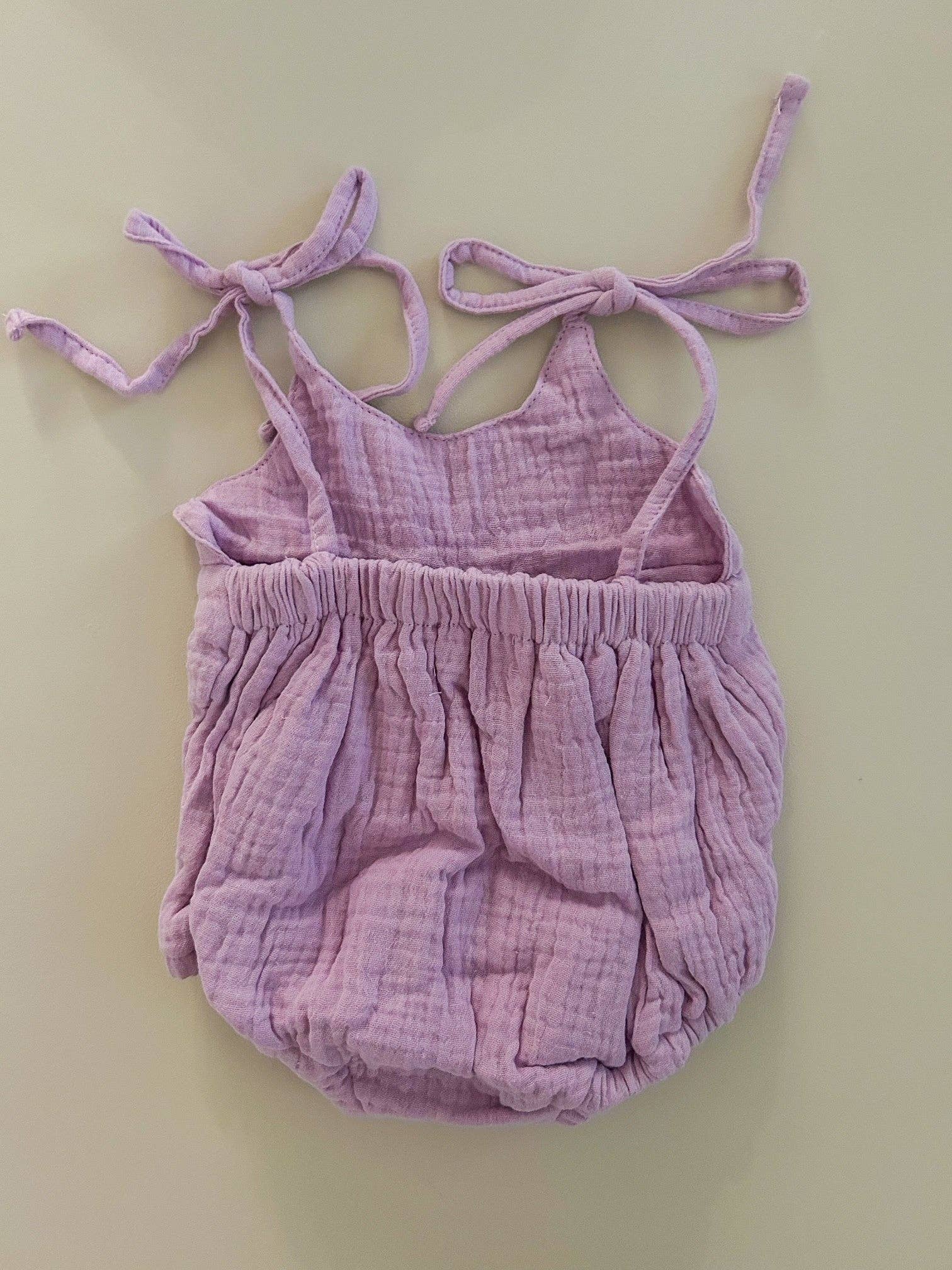 Petite + Co - Vente Body (sans pieds) – bébé - BARBOTEUSE D'ÉTÉ EN MOUSSELINE | VIOLET2