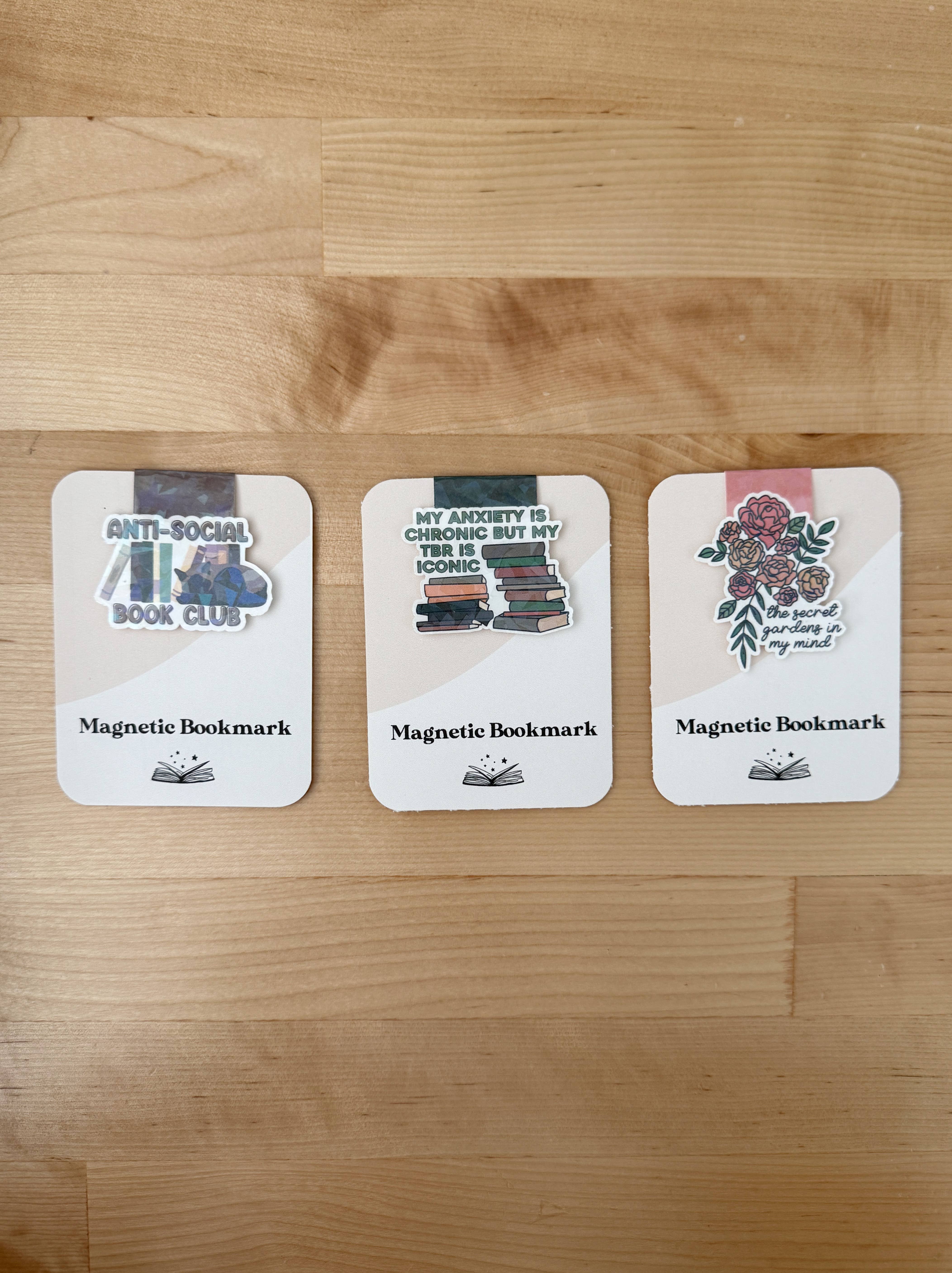 Clay Collection Co. – wholesale Bookmark – Anti Social Book Club Magnetic Bookmark1