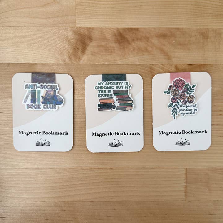 Clay Collection Co. – wholesale Bookmark – Anti Social Book Club Magnetic Bookmark1