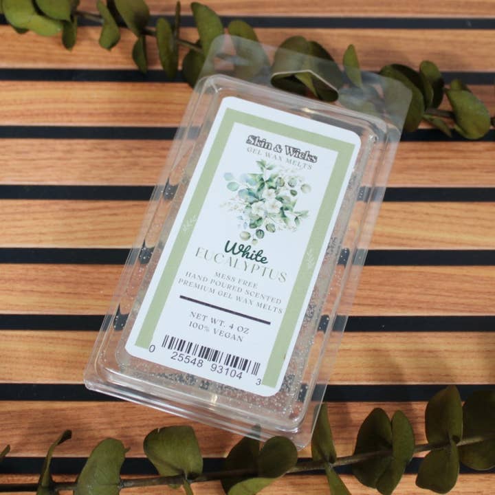 Cera Fusa al Gel di Eucalipto Bianco per la vendita all'ingrosso da parte di Skin & Wicks