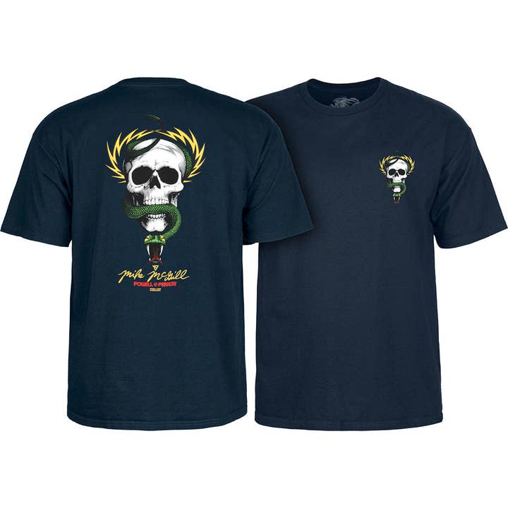 Powell Peralta Mike Mcgill Skull & Snake T-shirt - Navy for wholesale by Rat City Sk8 Shop