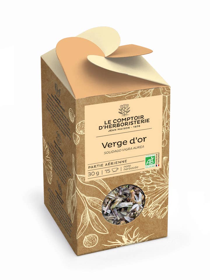 INFUSO DI VERGA D'ORO BIOLOGICO PARTE AEREA 30G per la vendita all'ingrosso da parte di LE COMPTOIR D'HERBORISTERIE