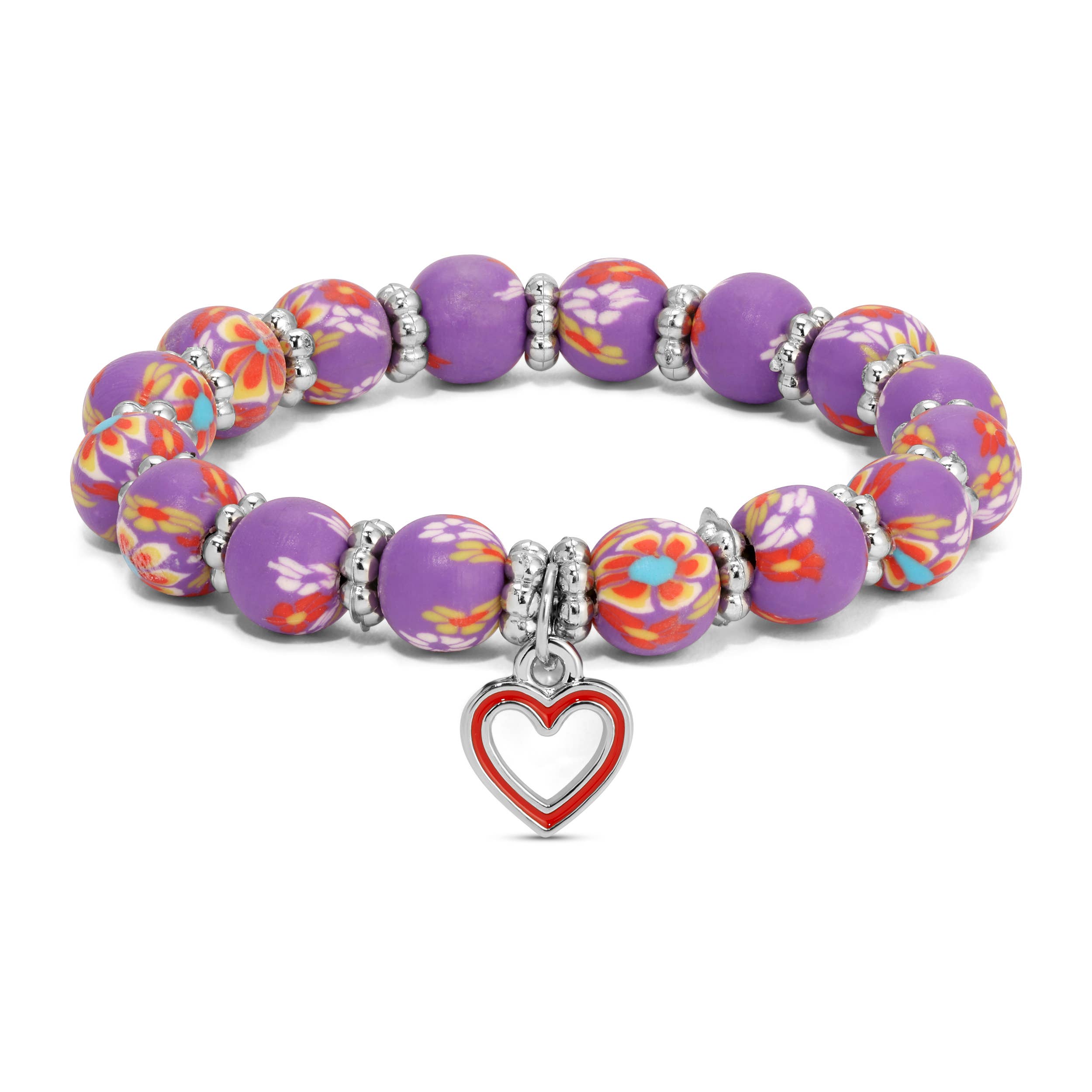 My Fun Colors - Wholesale Beaded Bracelet - Kids - Kids Clay Beaded Stretch Charm Bracelets  |  Fun Styles!4