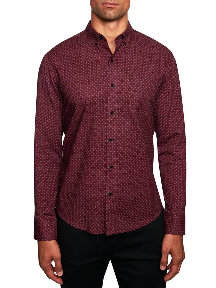 W.R.K – wholesale Skjortor – Herr – DOT DIAMANT OMARBETAD LÅNGÄRMAD SKJORTA