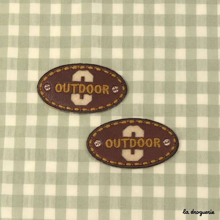 LA DROGUERIE - Wholesale Patch - "Outdoor Oval" Patch 55 mm