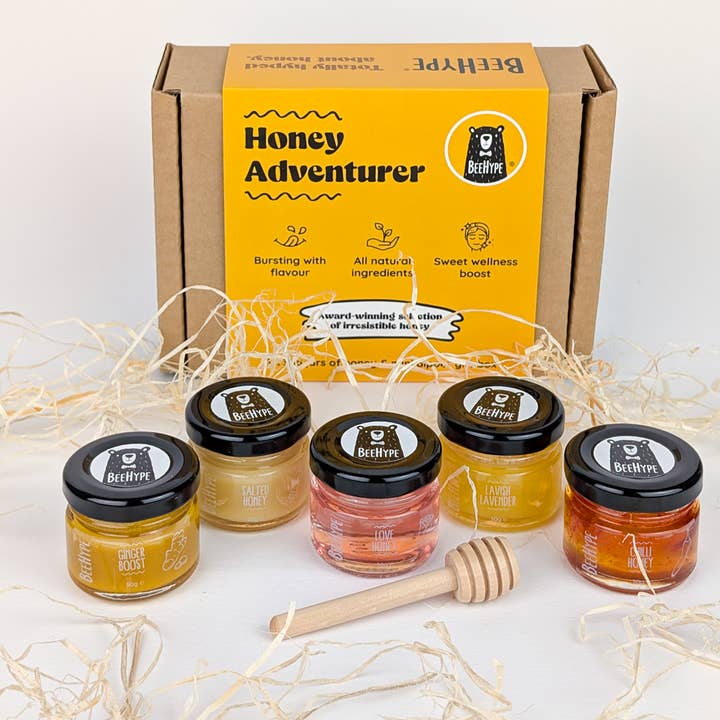 Honey Adventurer Luxury Raw Honey Gift Set for wholesale by BeeHype