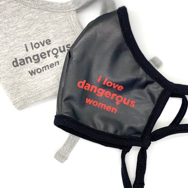 Dangerous Women I Love Dangerous Women Lot de 2 masques faciaux pour adultes avec sangles réglables, poche filtrante pour la vente par BAILEY BERRY