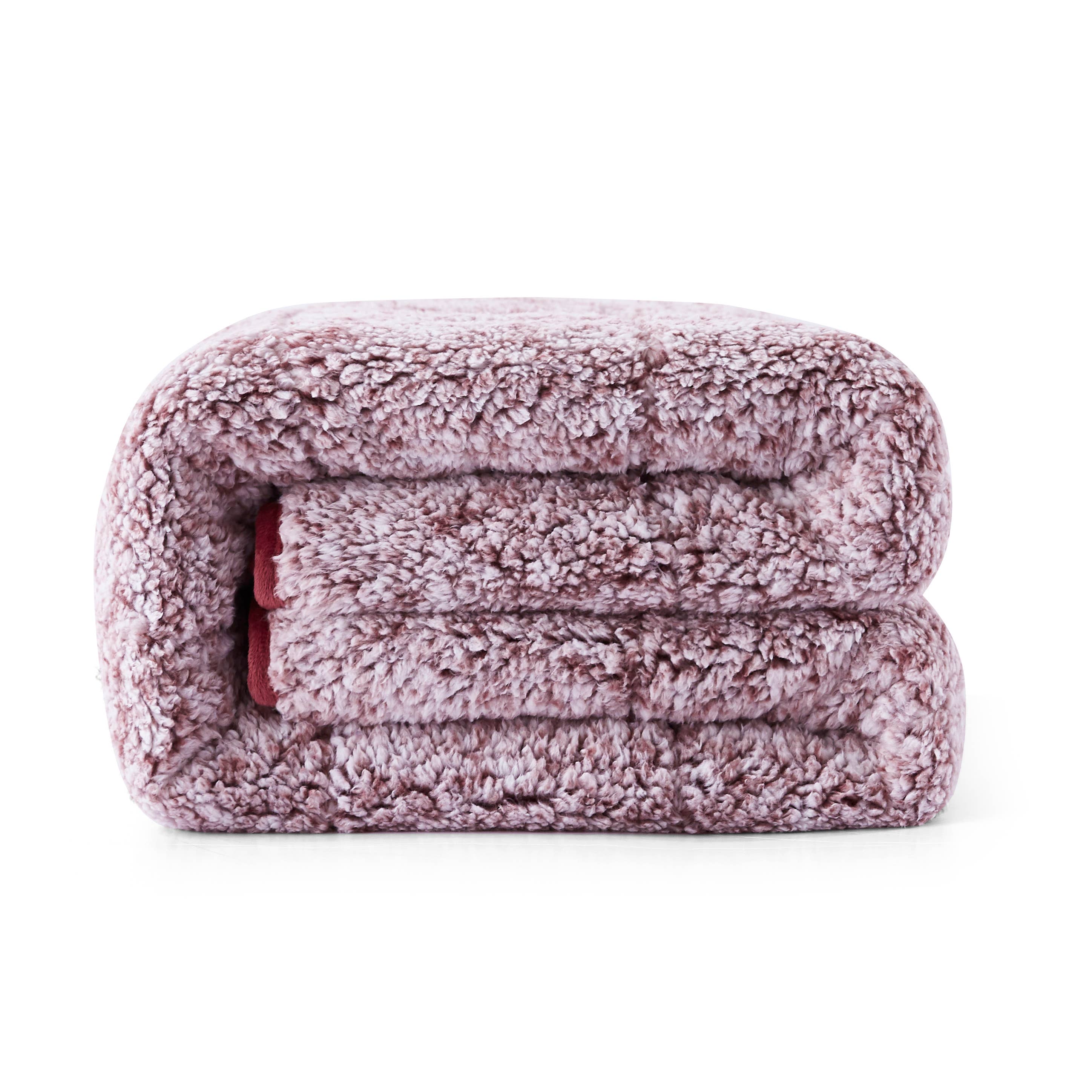 Sutton Home Fashions LLC – Manta para sofá por atacado – Cobertor de lance ponderado Teddy Sherpa5