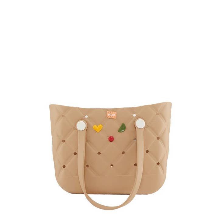 anbfashion - Wholesale Crossbody Bag - Women's - Rubber Tote Bag with Decorative Charms 25253