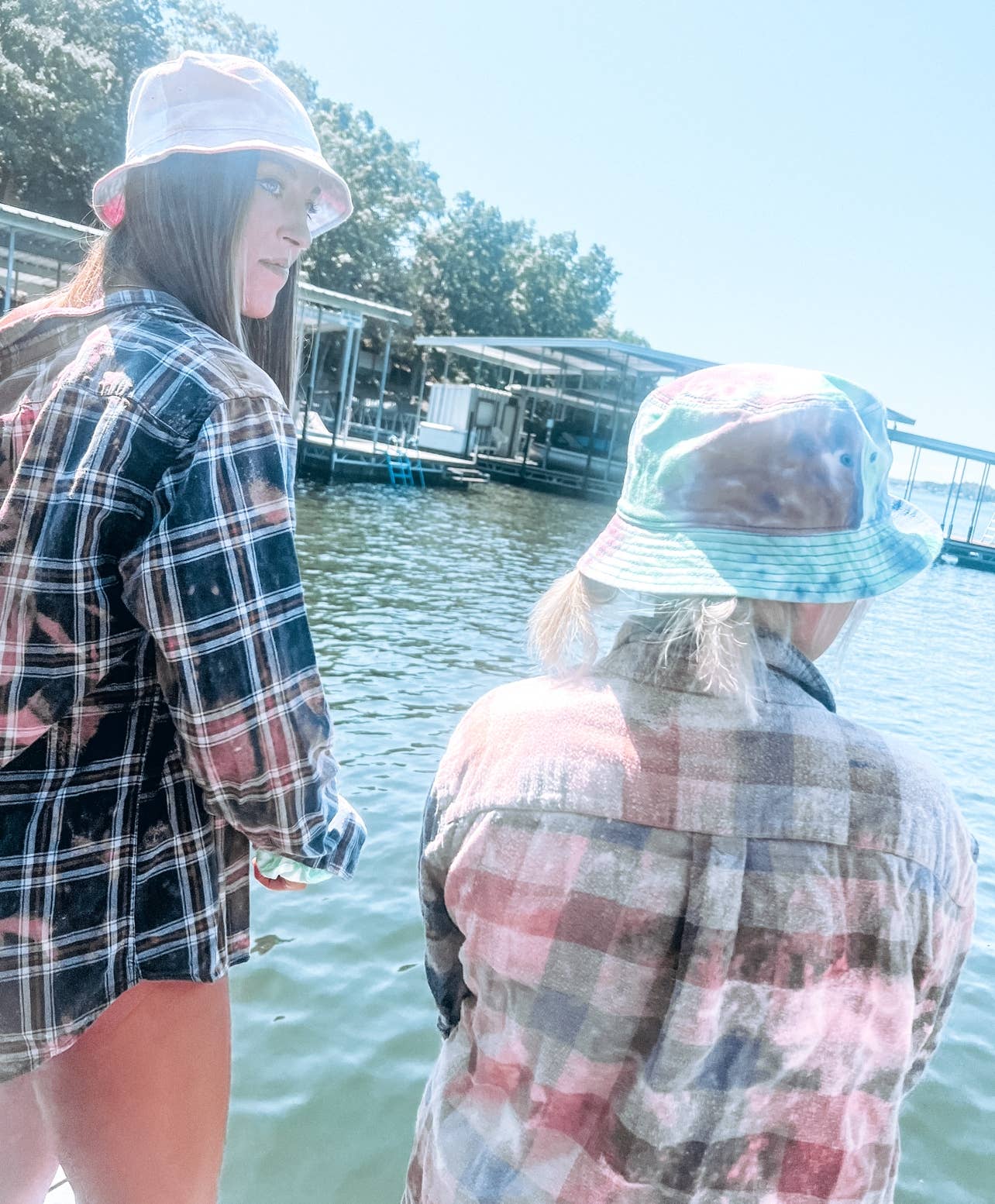 Disohrted Vintage - Vente Chemise à col boutonné – femme - Flanelles décolorées durables9