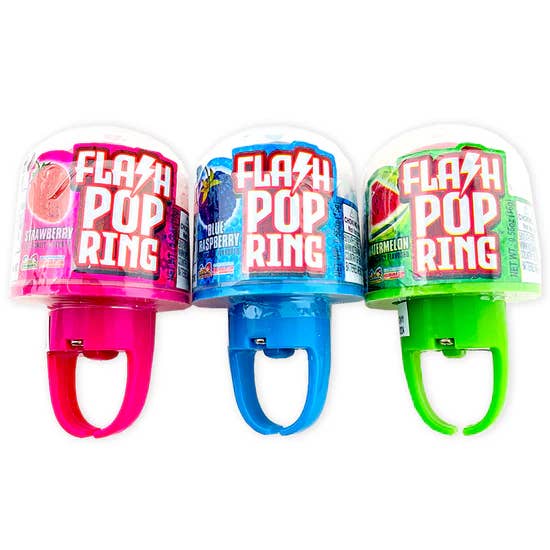 Sugar Bear Candy - Wholesale Lollipop - Flash Pop Rings 12 ct.