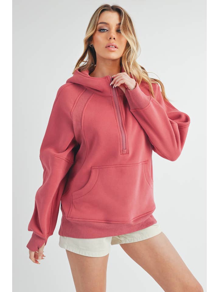 AEMI + CO - Wholesale Hoodie - Women's - 990DK Long Drea Half-Zip Hoodie