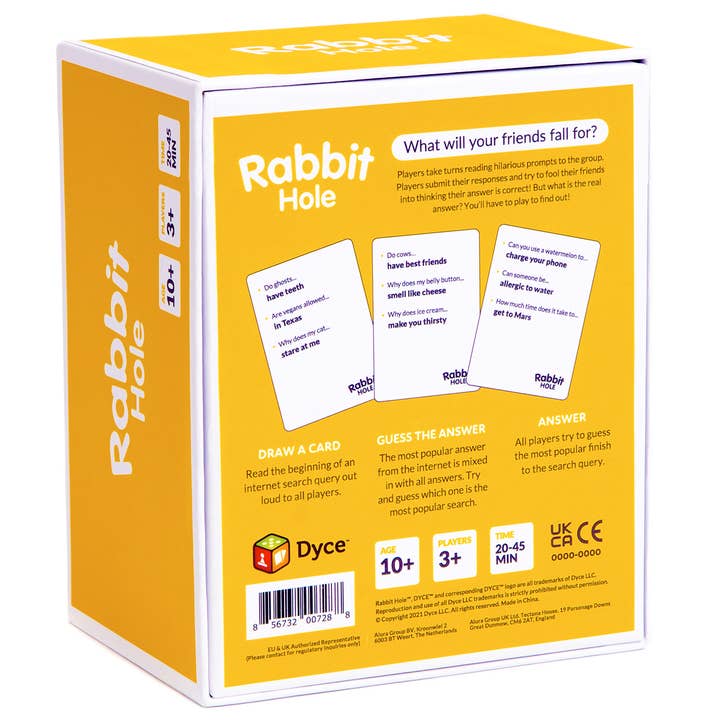 Dyce Games - Wholesale Card Game - RABBIT HOLE: The Family Game of Silly Internet Searches
