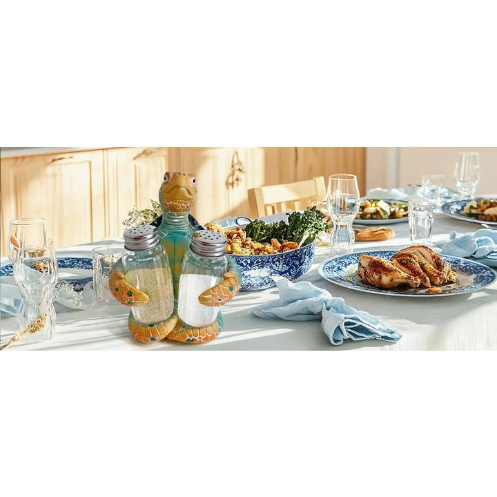 Liffy - Wholesale Salt & Pepper Shaker Set - Sea Turtle Salt and Pepper Shaker Holder Ocean Kitchen Decor15