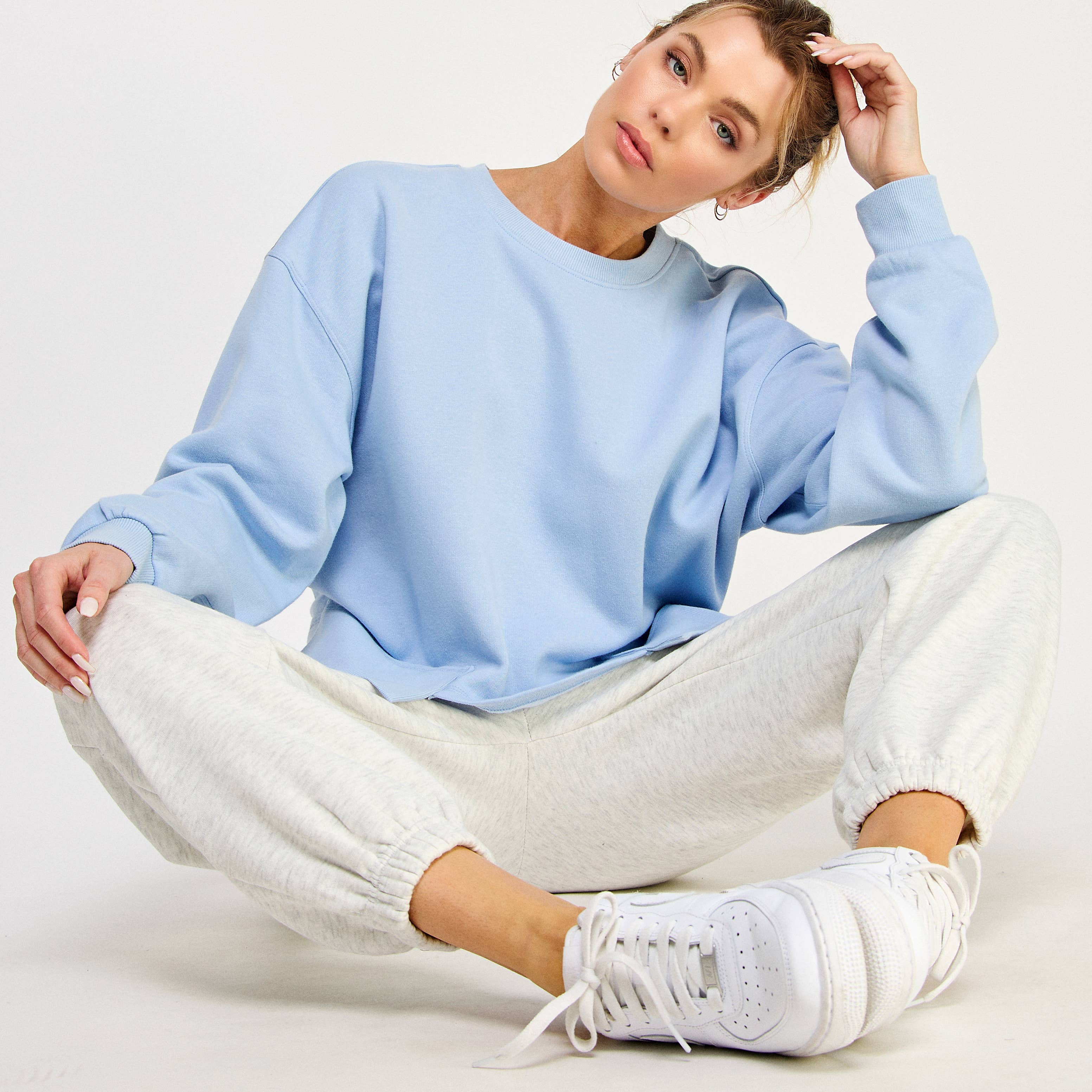 BABY BLUE CAMDEN SWEATSHIRT-FZ0011 for wholesale on Faire10