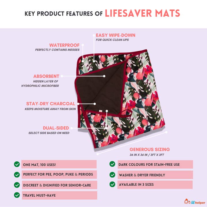 Lifesaver Mat (Original) -Waterproof Mattress Protector Mat for wholesale by Lil Helper