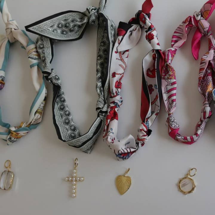 Scarf Charm Necklace - 10 assorted for wholesale by InspireDesigns