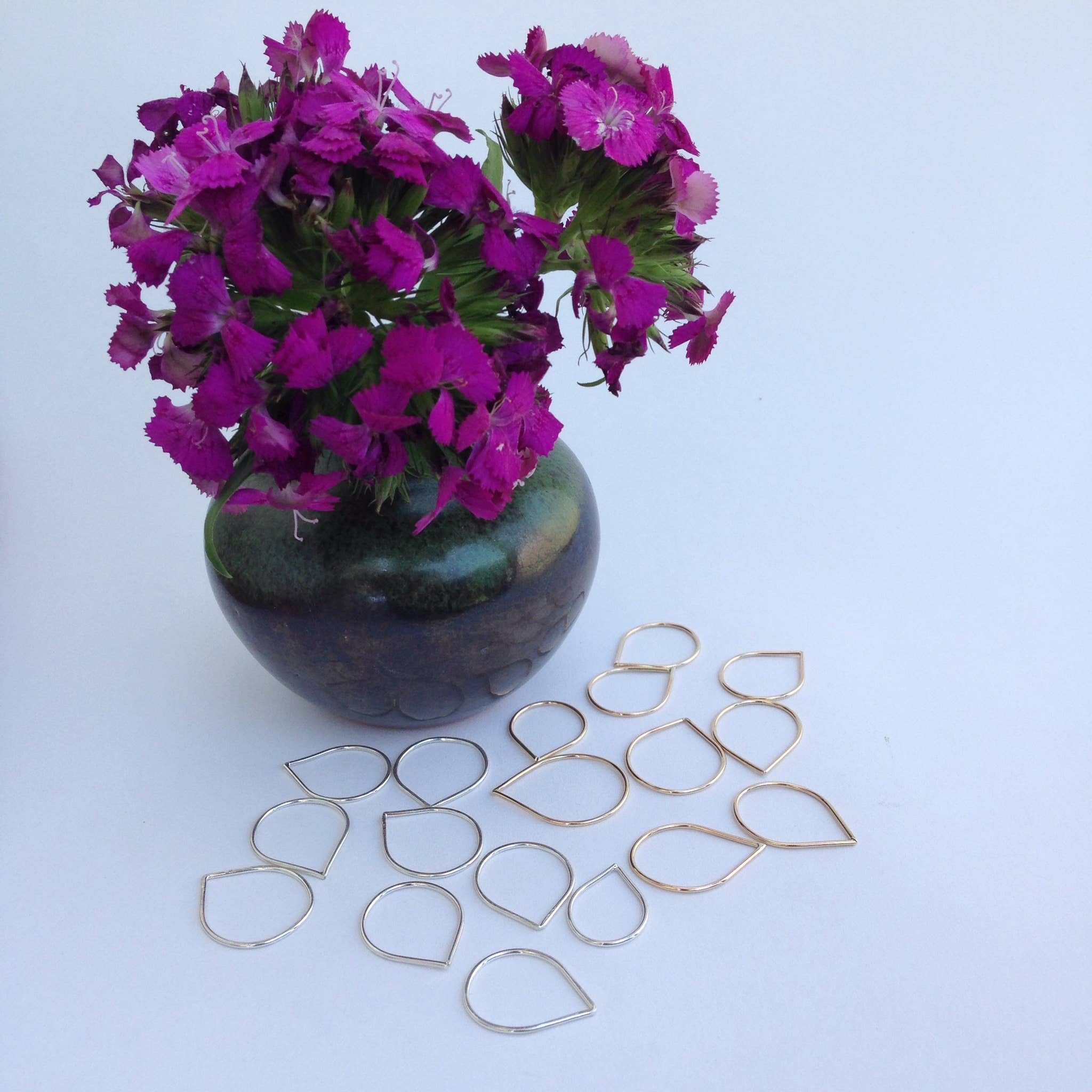 Agapantha Jewelry - Wholesale Band/Stacked Ring - Raindrop Ring5