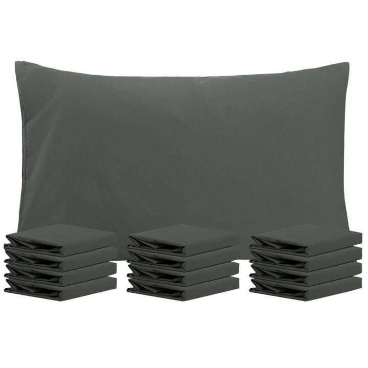 12 Pack Microfiber Pillowcases with Envelope Closure for wholesale by Bay & Loom