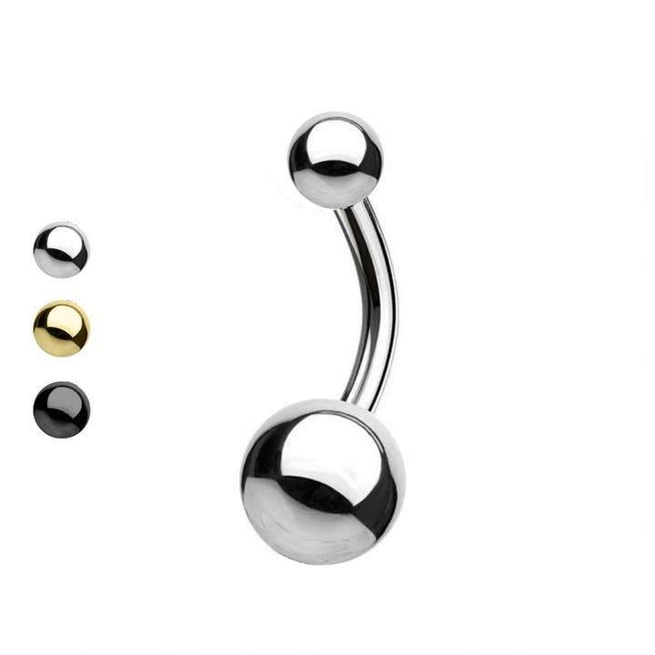 Basic Navel Piercing with 4/6 mm Balls - PD-006 for wholesale by Awaken