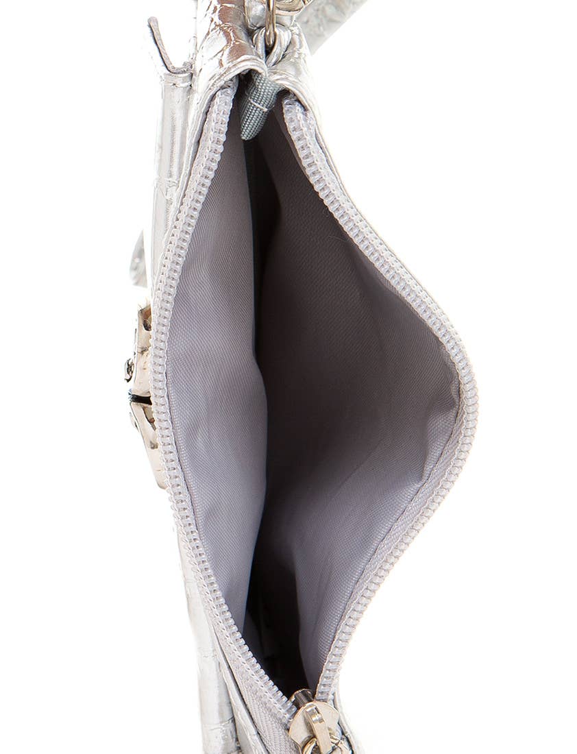 AMPERE CREATIONS - Wholesale Wristlet - Brighton Vegan Leather Inspired Croco Imitation Wristlet Bag21