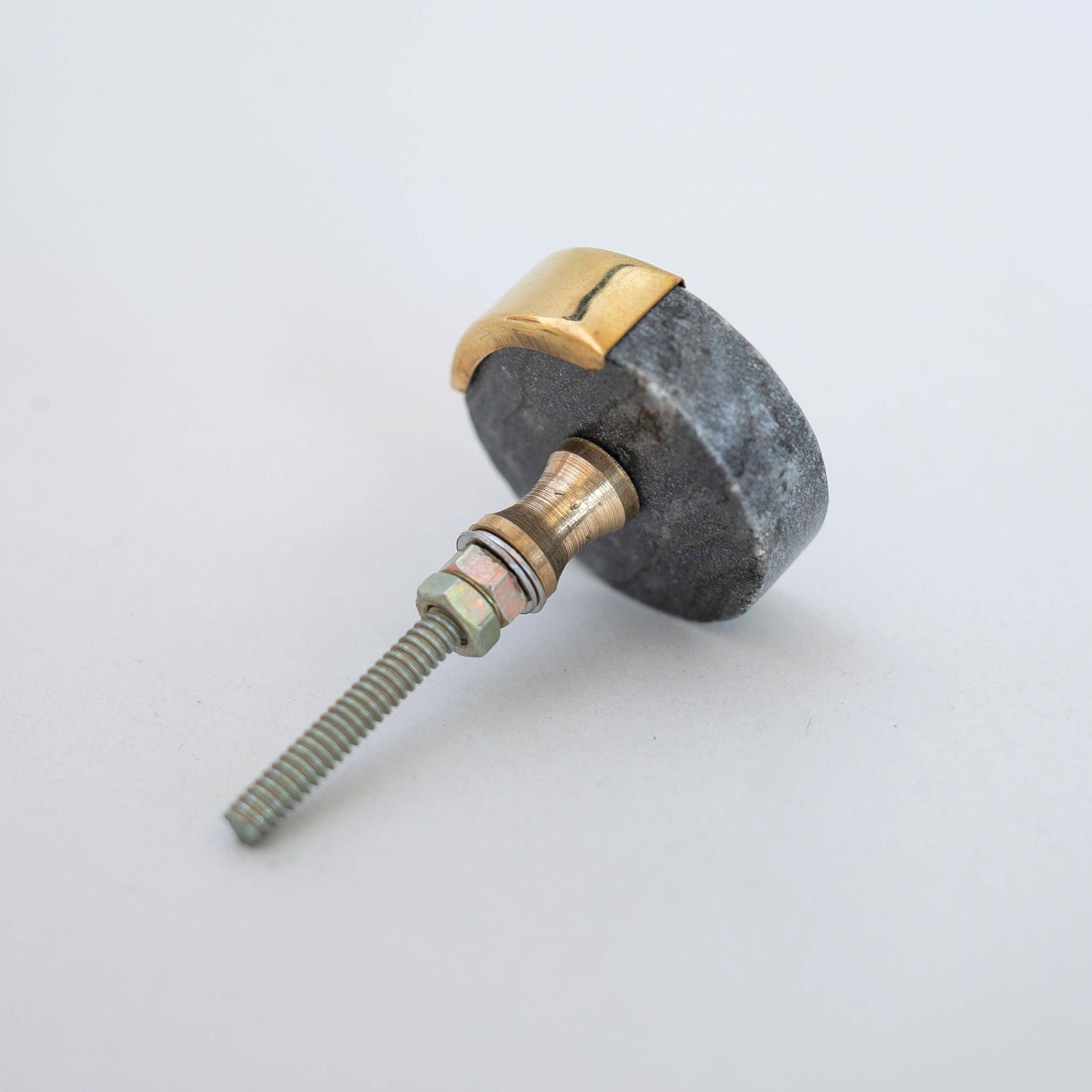 Home Luxe Co - Wholesale Knob/Pull - Kensington Marble and Brass Drawer Pull6