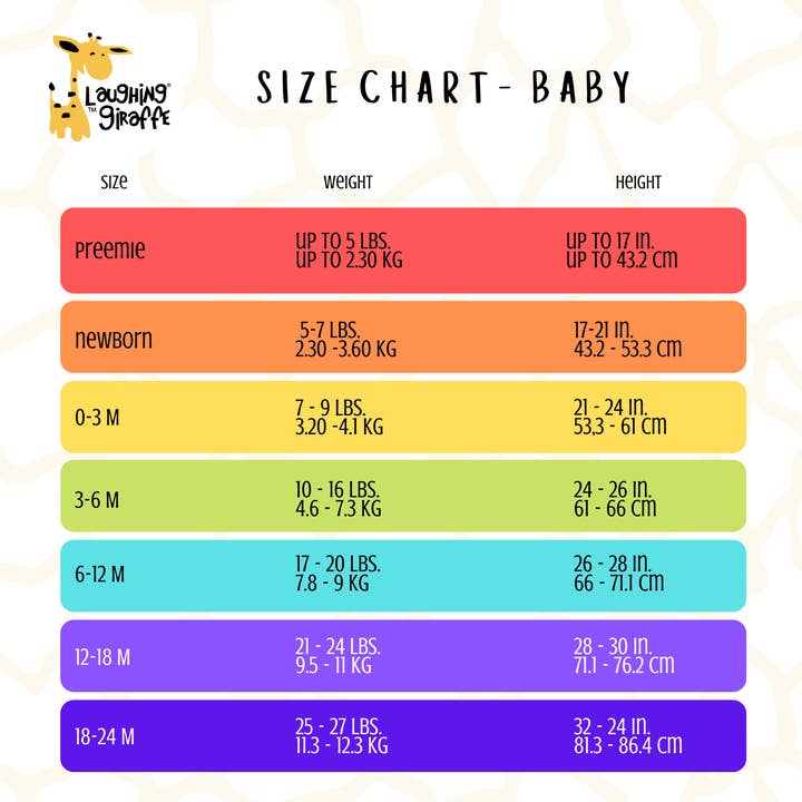 Laughing Giraffe - Wholesale Bodysuit (Non-Footed) - Baby - Baby Short Sleeve Infant Bodysuit Sublimation Blank 6-PACK4