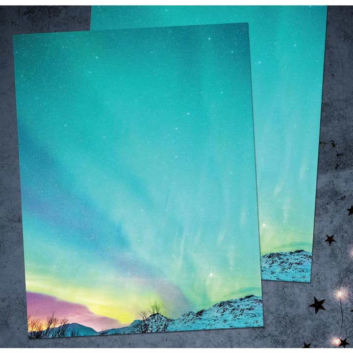 Great Papers! Northern Lights decorative Letterhead, 50 Pack for wholesale by Cosco Industries
