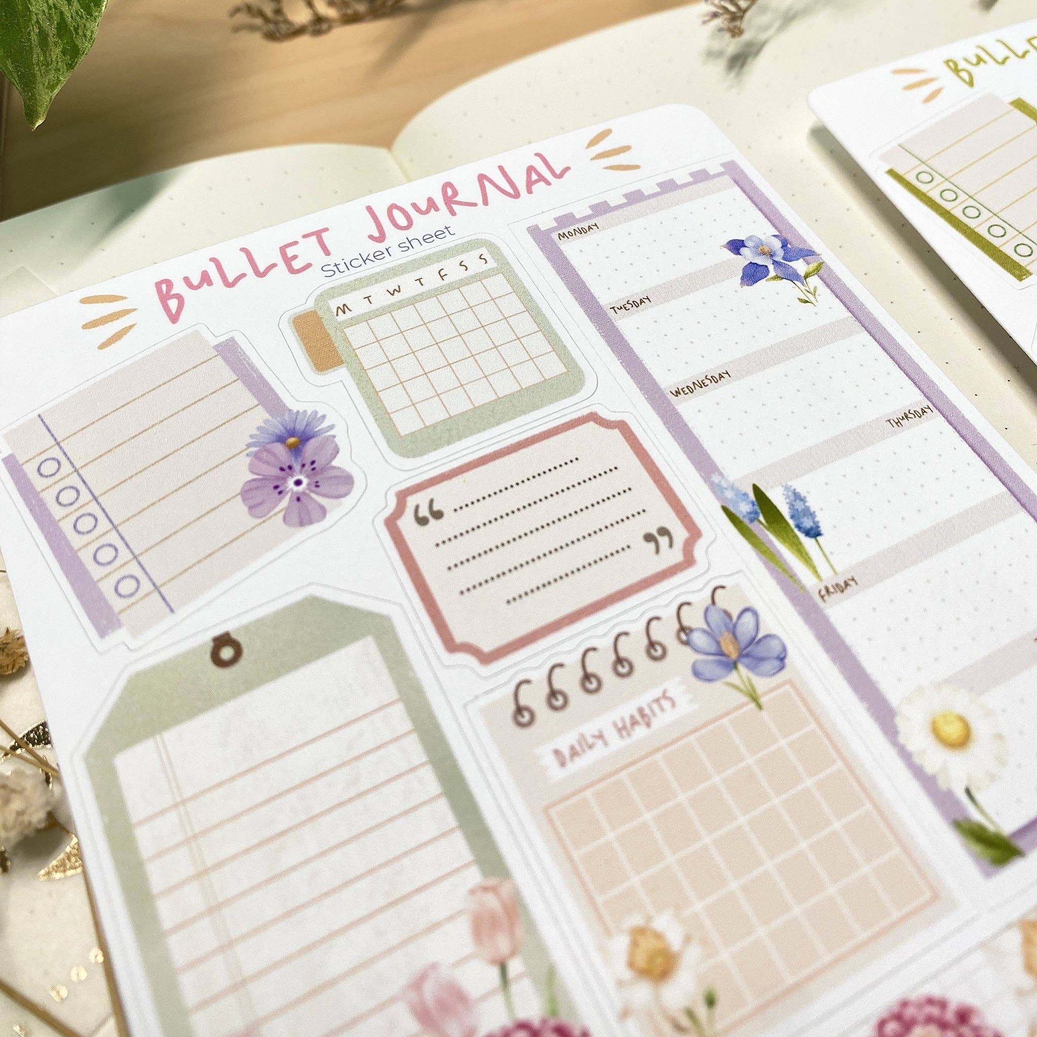 Lettoon - Wholesale Sticker - Sticker Sheet - Bullet Journal Essentials2