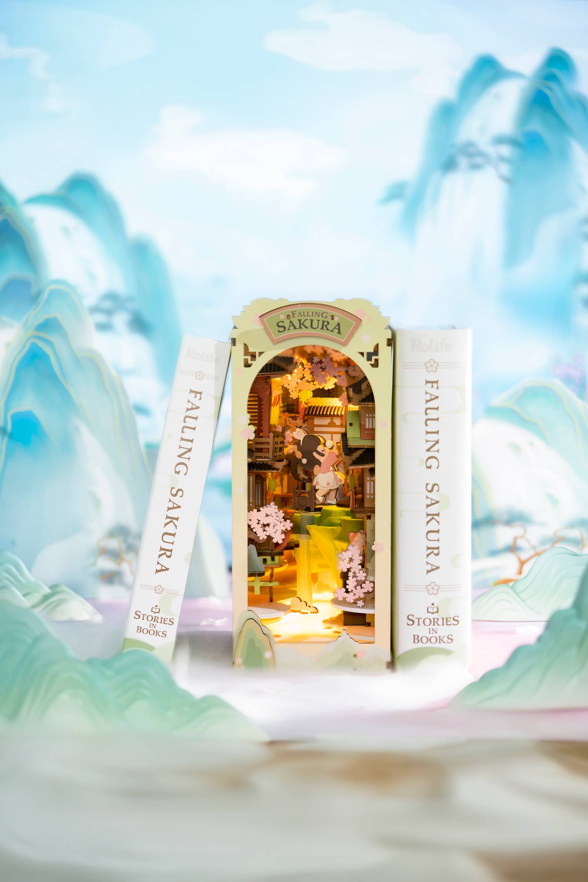 Hands Craft - Wholesale Puzzle - Kids - DIY Book Nook Kit: Falling Sakura10