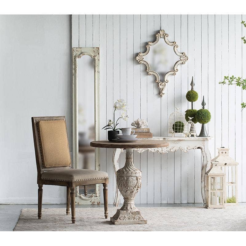 A&B Home Group Inc. - Wholesale Wall Mirror - 23.5x30" Artistic Diamond Accent Mirror - White4