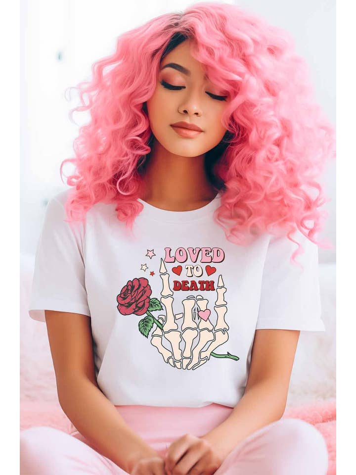 Khristee - Wholesale Screen Printed T-Shirt - Women's - Love To Death Graphic Tee