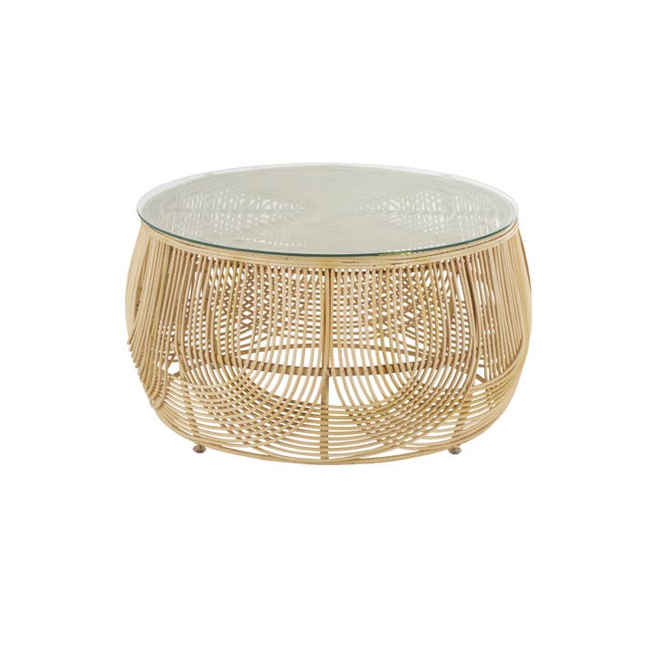 UMA Home Decor - Wholesale Coffee Table - Traditional Light Brown Rattan Coffee Table