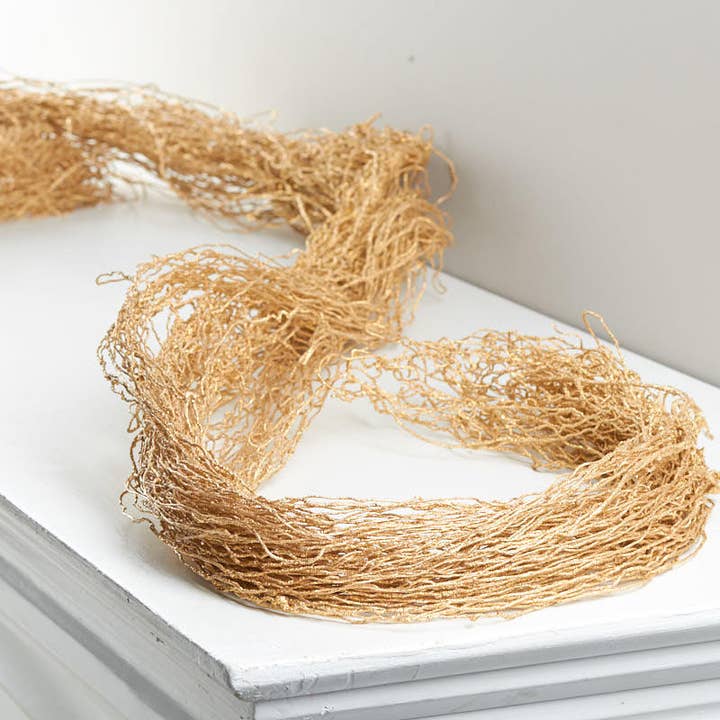 Guirnalda de ramitas falsas con purpurina dorada de 6' para venta al por mayor de Factory Direct Craft