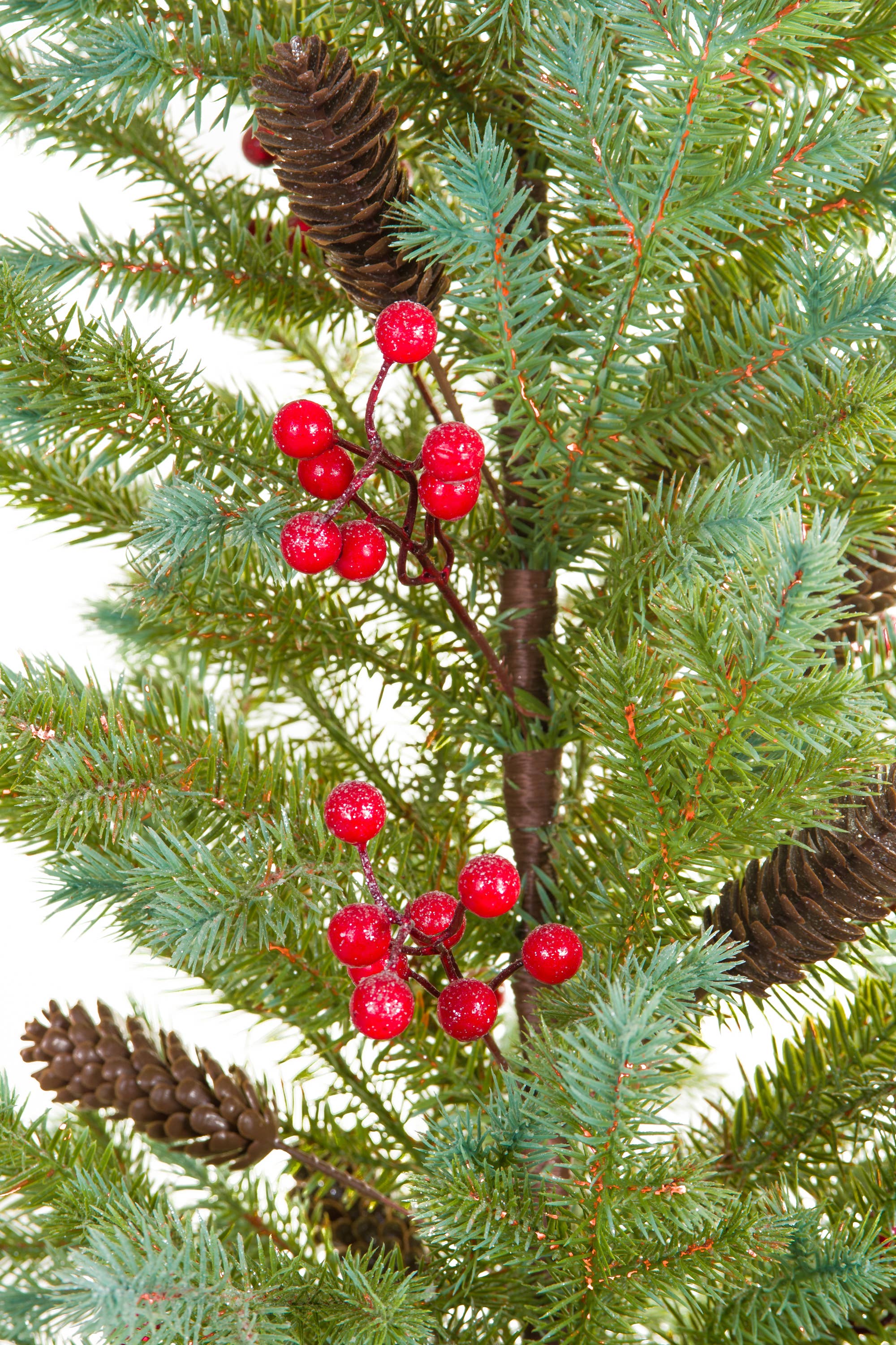 Starlight Collection – Engroshandel Kunstigt juletræ – Grønne juletræer i en sølvplantekasse4