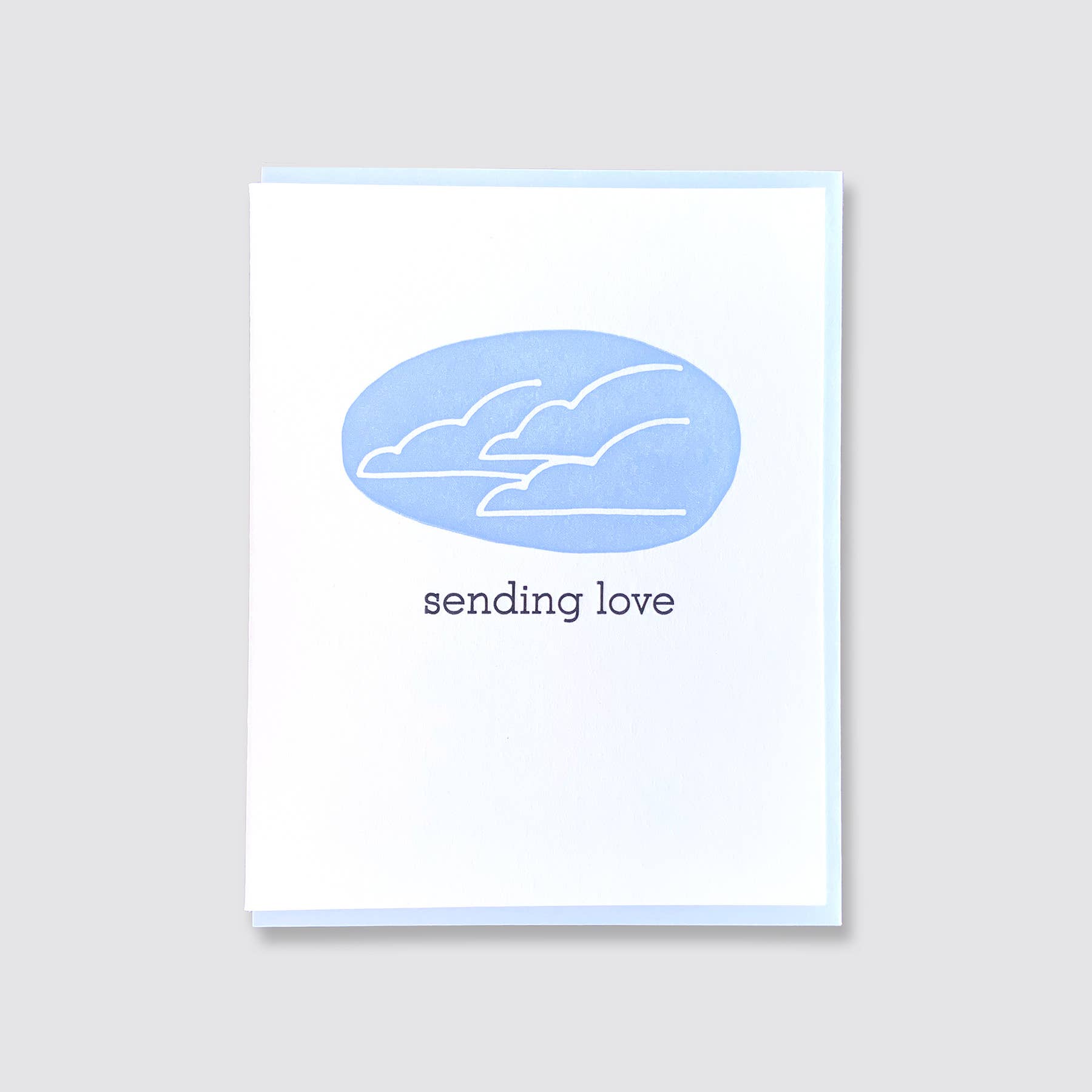 True North Letterpress - Wholesale Friendship Card - Sending Love Clouds - Friendship Card0