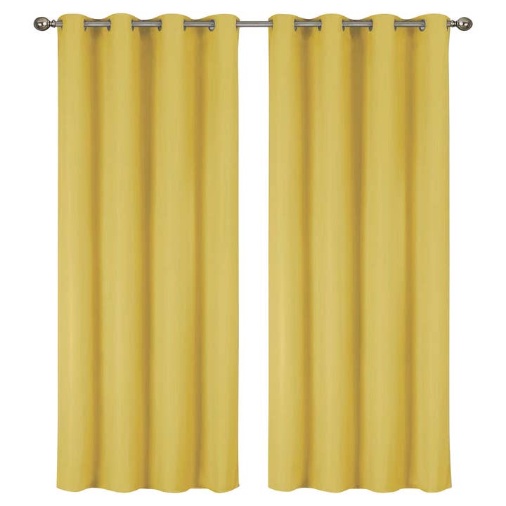 J&V TEXTILES - Wholesale Curtain - 2 Pack - 55'' X 84'' Solid Thermal Blackout Panels (19 Colors)5