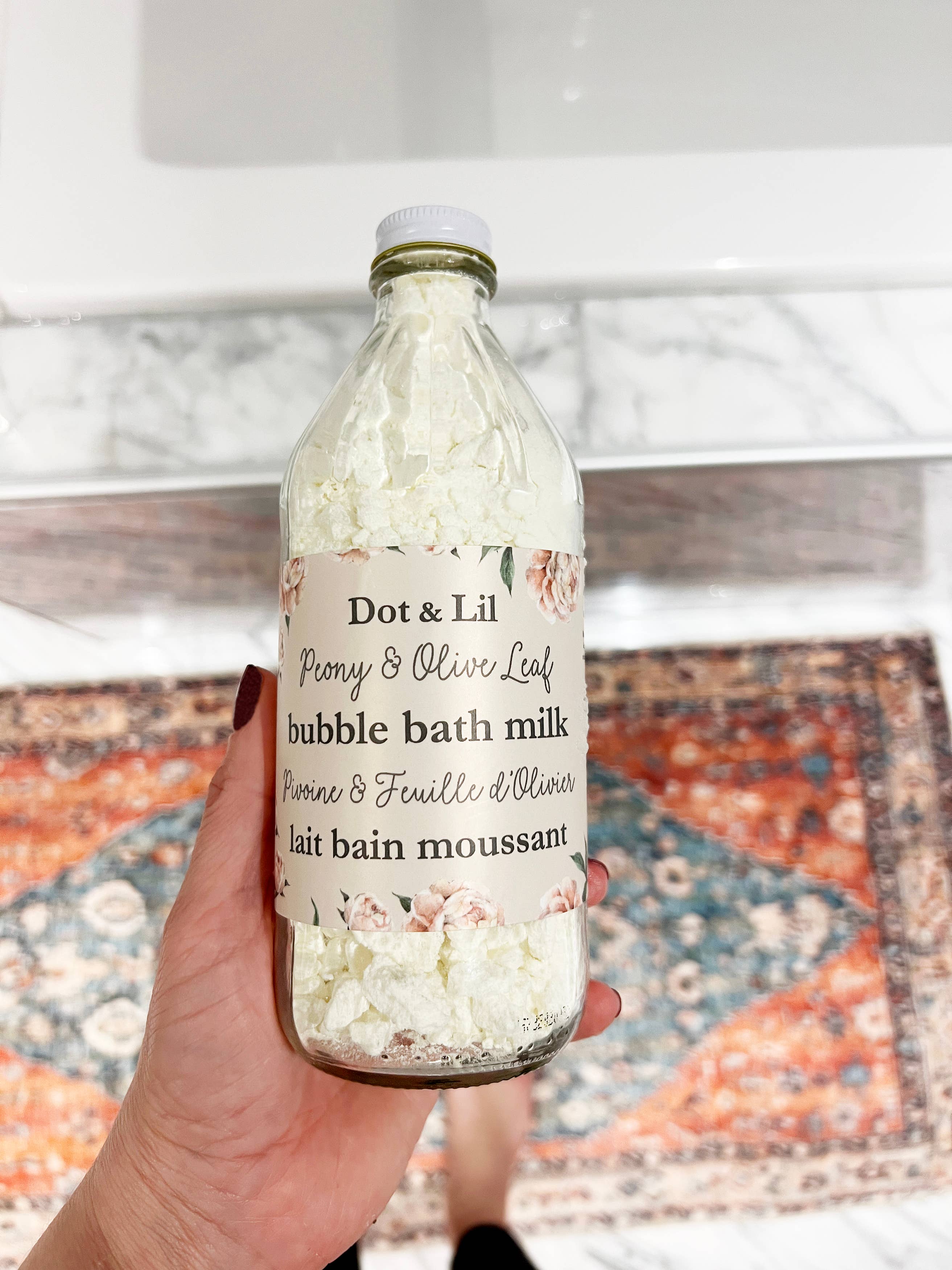 Dot & Lil - Wholesale Bubble Bath - NEW - Peony & Olive Leaf bubble bath milk3